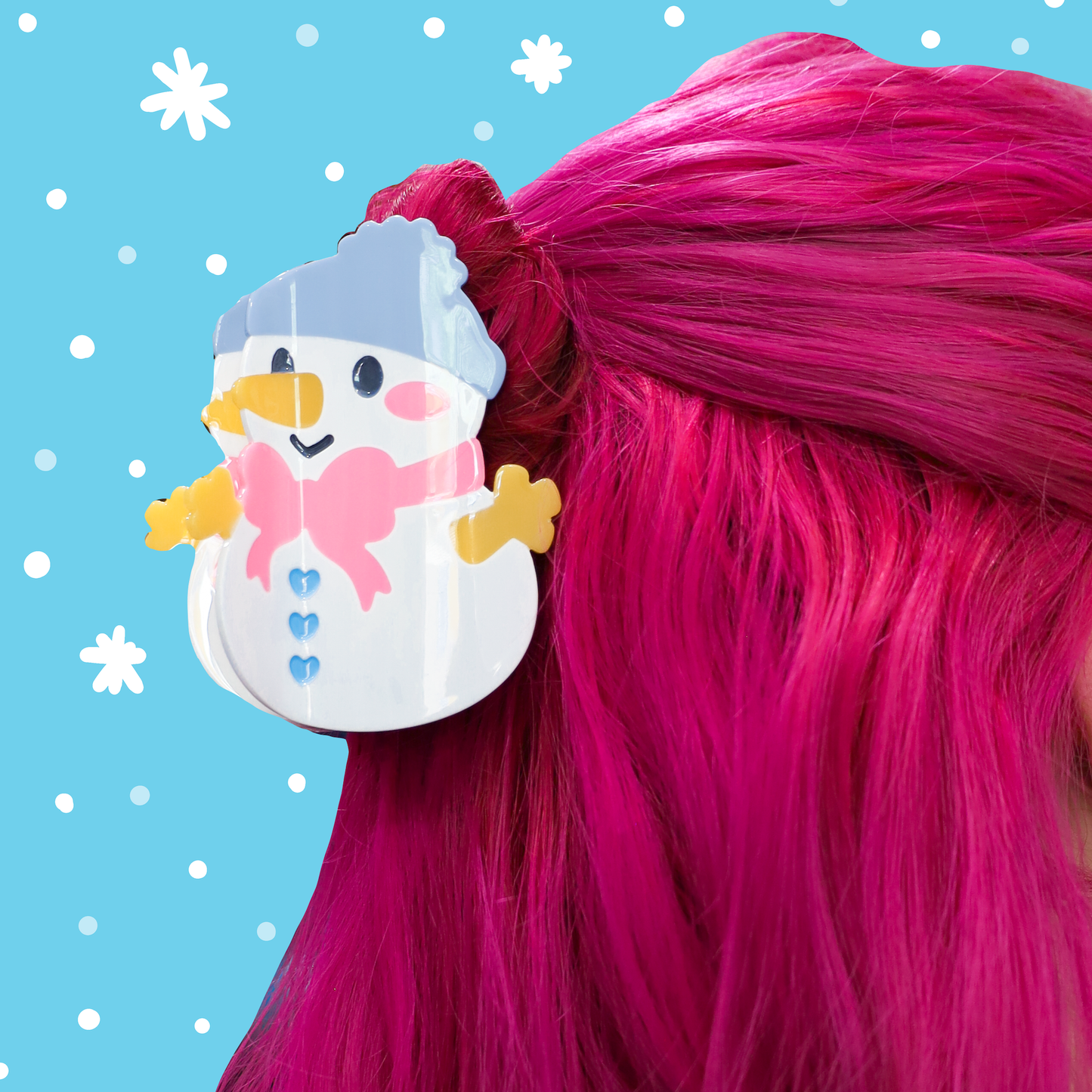 Snow Man Hair Claw