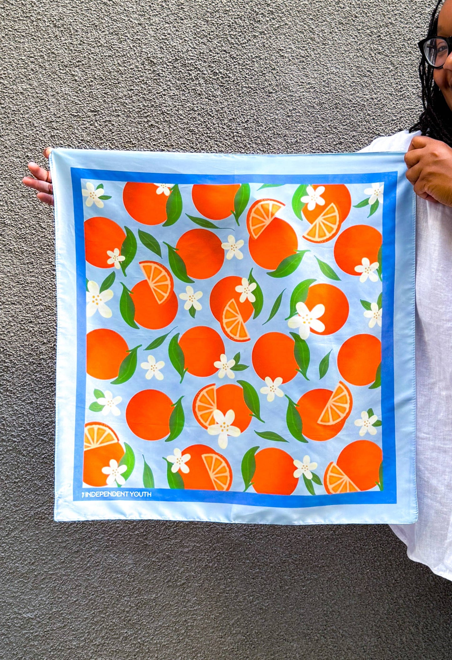 Orange Silk Scarf