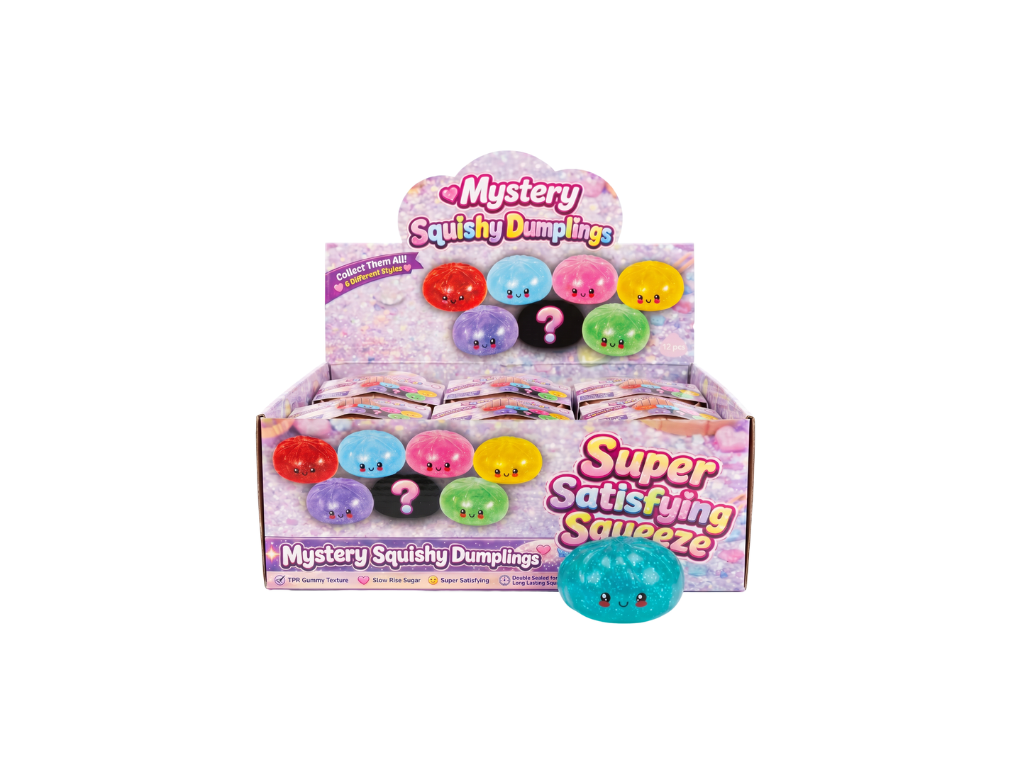 4" Mystery Squishy Dumpling: Slow Rise Sugar Assorted Colors