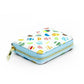 Pyrex-Inspired Retro Kitchen Wallet | 2 Sizes Available: Accordion Zip Wallet (Black)