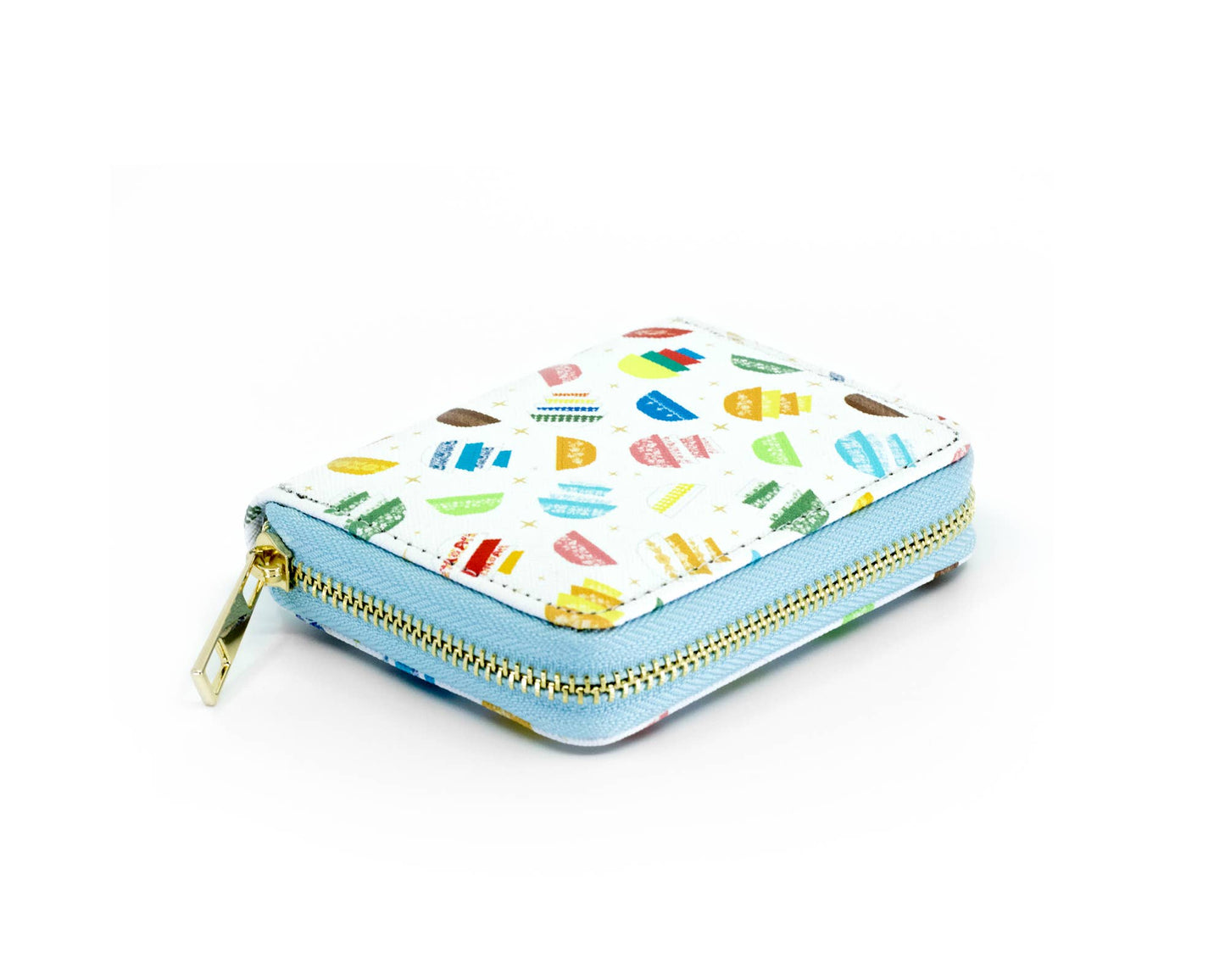 Pyrex-Inspired Retro Kitchen Wallet | 2 Sizes Available: Accordion Zip Wallet (Black)