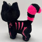 Bubblegum Skelekitty Plush Keychain
