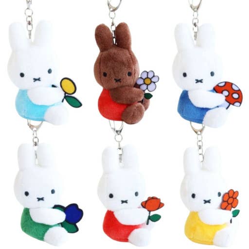 Miffy & Friends with Flower Plush Bag Charm