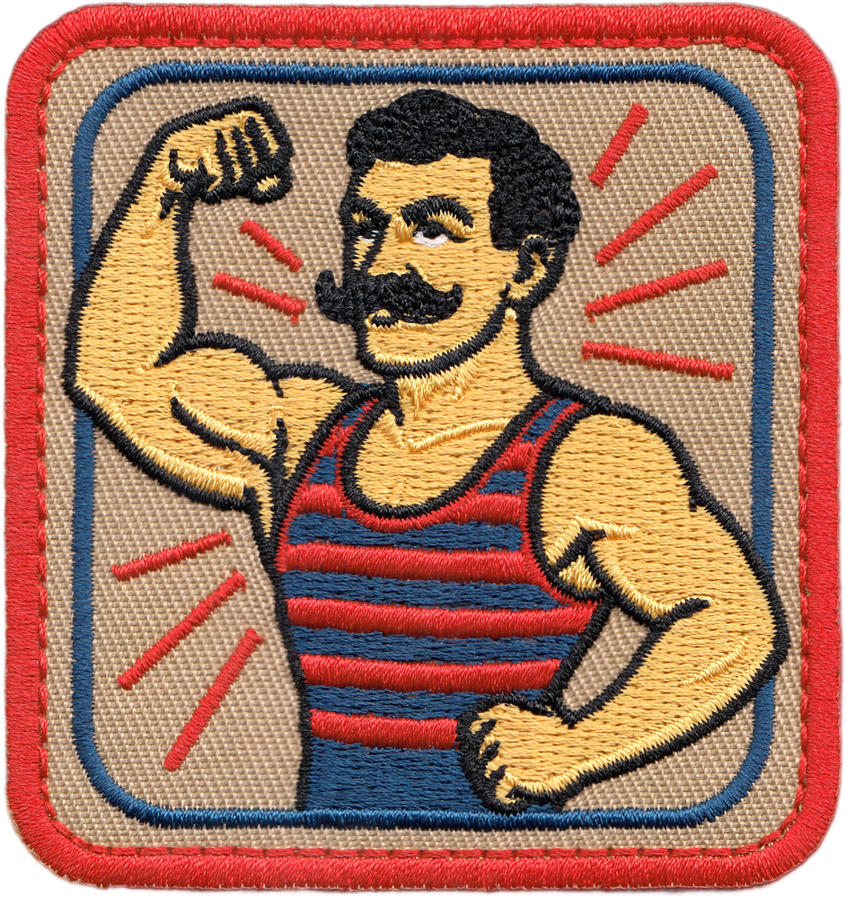 Circus Strong Man Carnival Freak Show Patch