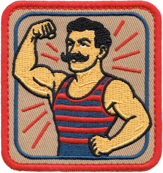 Circus Strong Man Carnival Freak Show Patch
