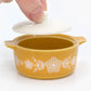 Pyrex-Inspired Butterfly Gold Casserole Ceramic Trinket Box