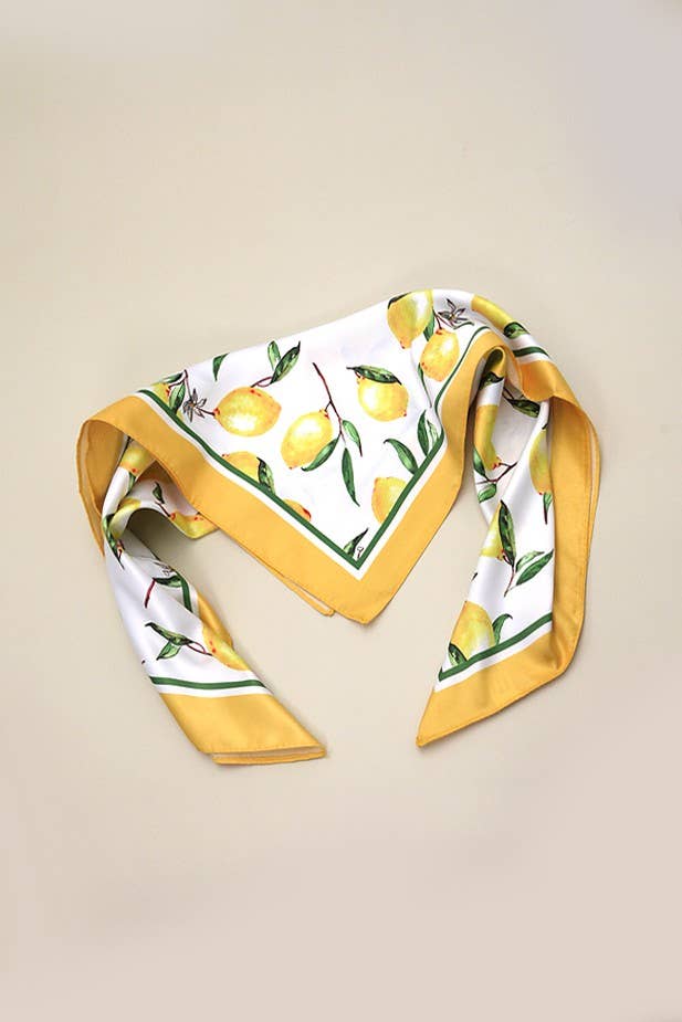 Lemon Silky Scarf