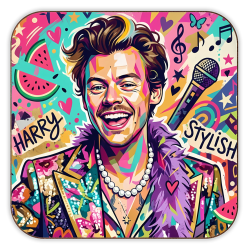 Harry Styles Pop Art Coaster