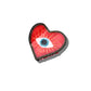 Hand-painted Lucky Eye Heart Hair Claw Clip