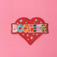 Bookish Heart Iron-On Embroidered Patch
