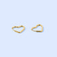 Huggie Earrings - Gold-Plated Hearts