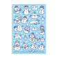 Snowmen Funny Winter Stationery Holiday Sticker Sheet