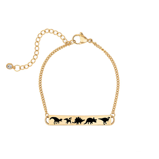 Dinosaur Trail Bracelet: 18K Gold Plated