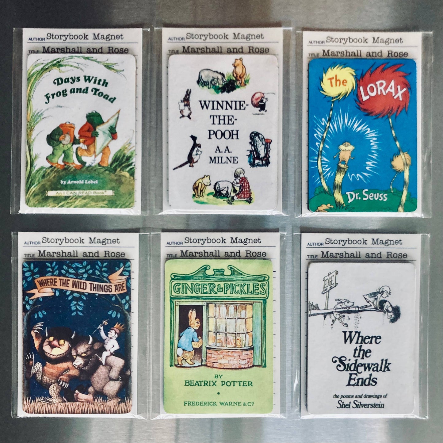 Where the Sidewalk Ends Bookish Wooden Magnet