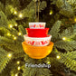 Mini Pyrex-Inspired Bowl Ornament | Retro Christmas Decor: Gooseberry