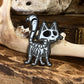 Skelekitty Enamel Pin