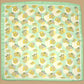 Mint Flower and Lemon Print Scarf