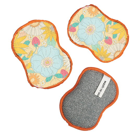 RE:usable Sponges (Set of 3) Daisies