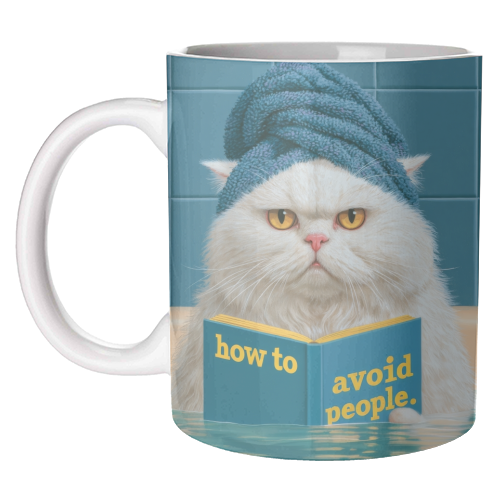 'How To Avoid People' Mug