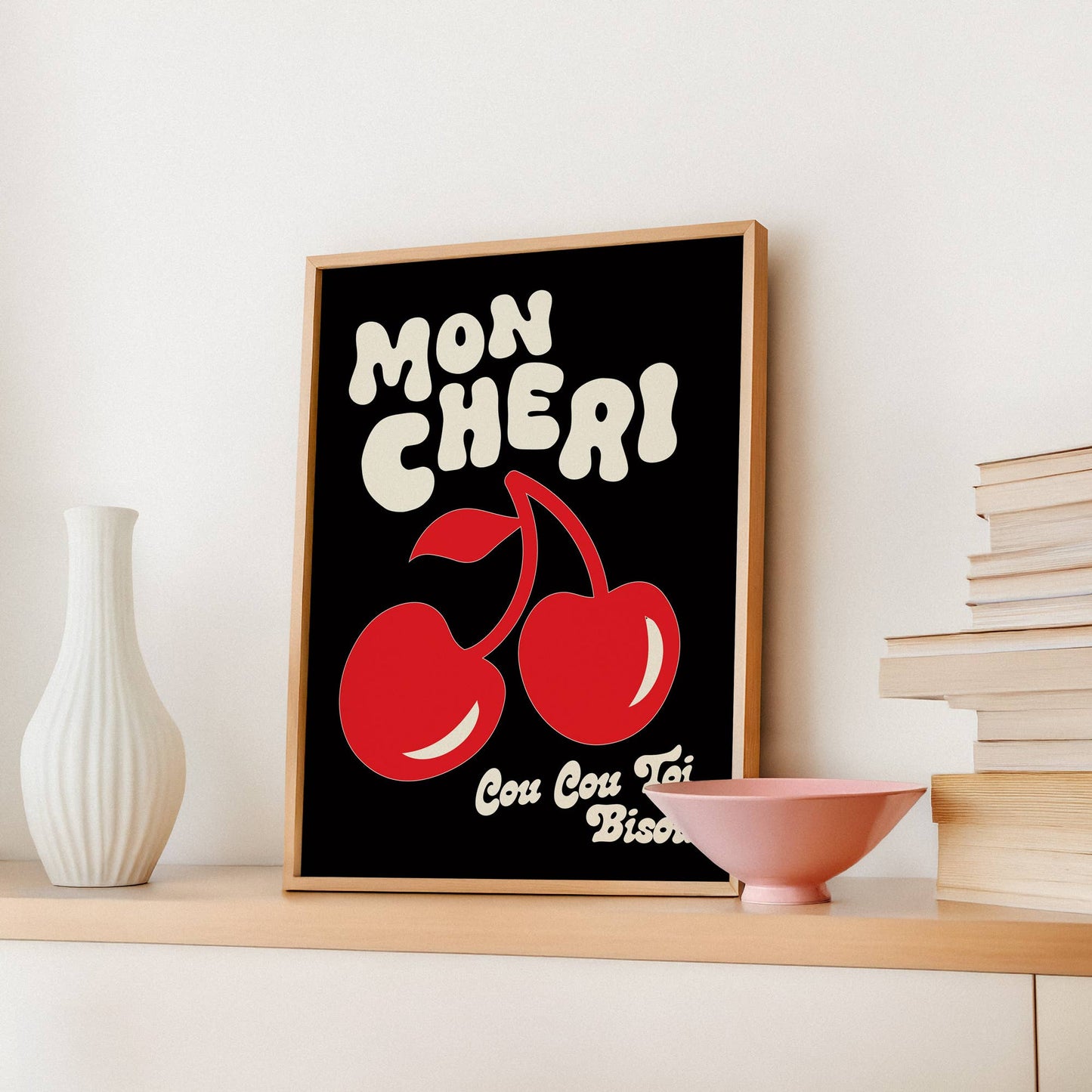Mon Cheri Print Black 11x14