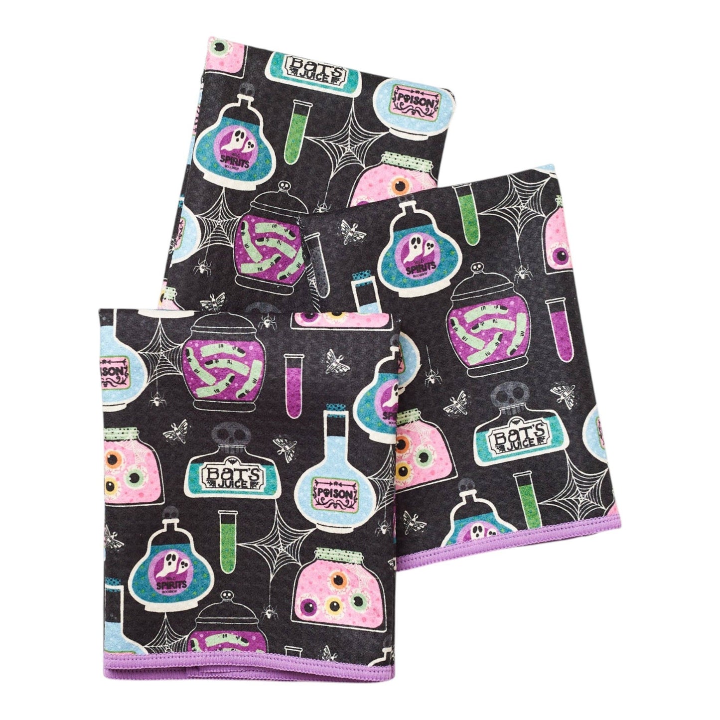 Halloween Jars Mighty Mini Towel (Set of 3) Reversible