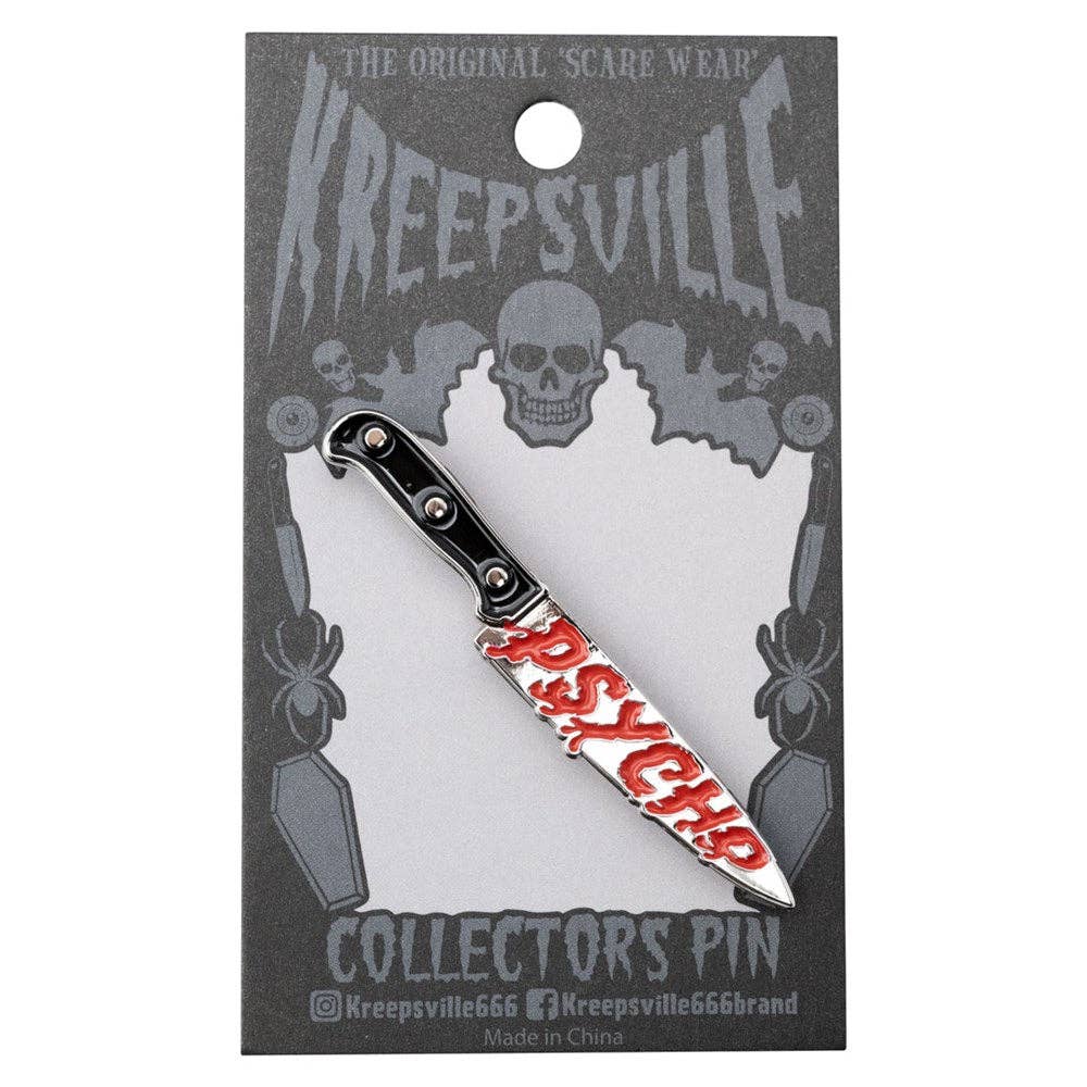 Psycho Knife Enamel Pin