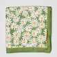 Green Daisy Silky Scarf