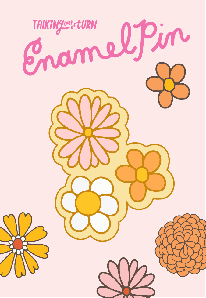 Flower Power Enamel Pin