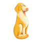 Yellow Dog Die-Cut Bookmark