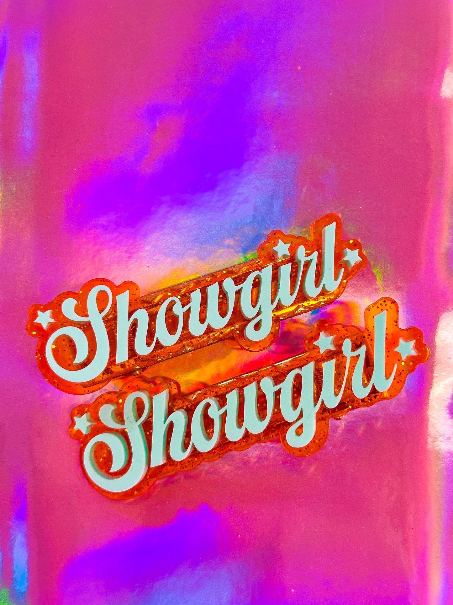 Showgirl - Taylor Swift - Layered Acrylic Barrette