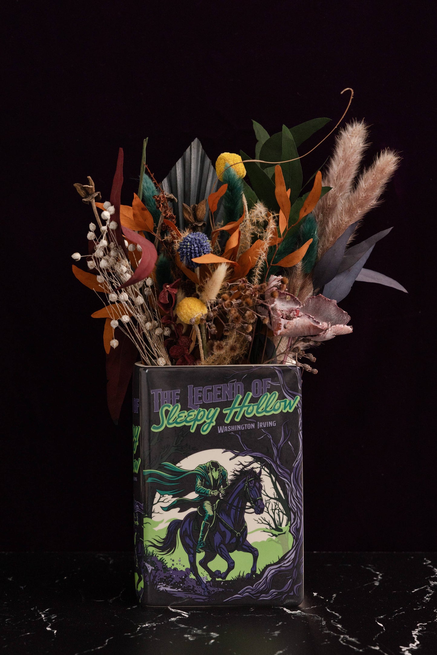 (Case Pack) Large Book Vase, Sleepy Hollow