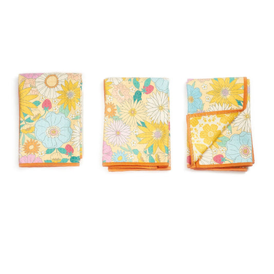 Mighty Mini Towel Yellow Daisies (Set of 3)