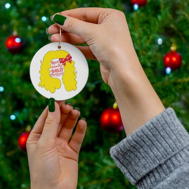 Pop Culture Holly Dolly Christmas Ornament