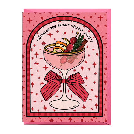 Bright Holiday Spirits Card