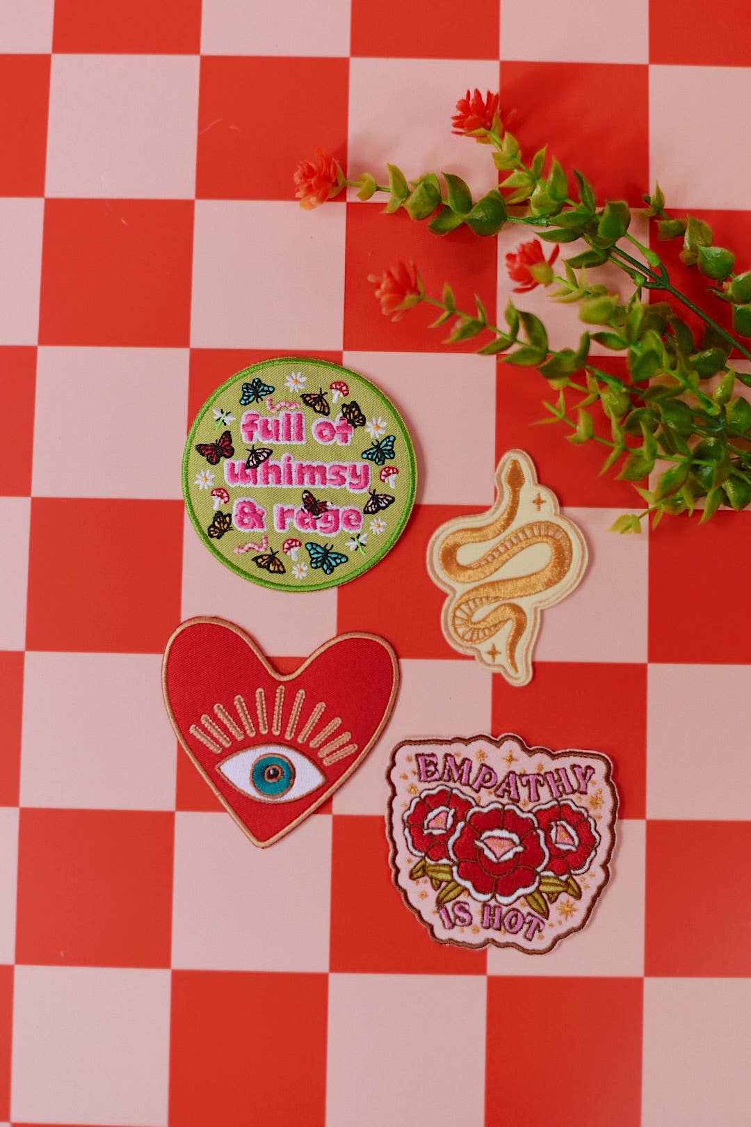 Full of Whimsy and Rage Iron-On Embroidered Patch