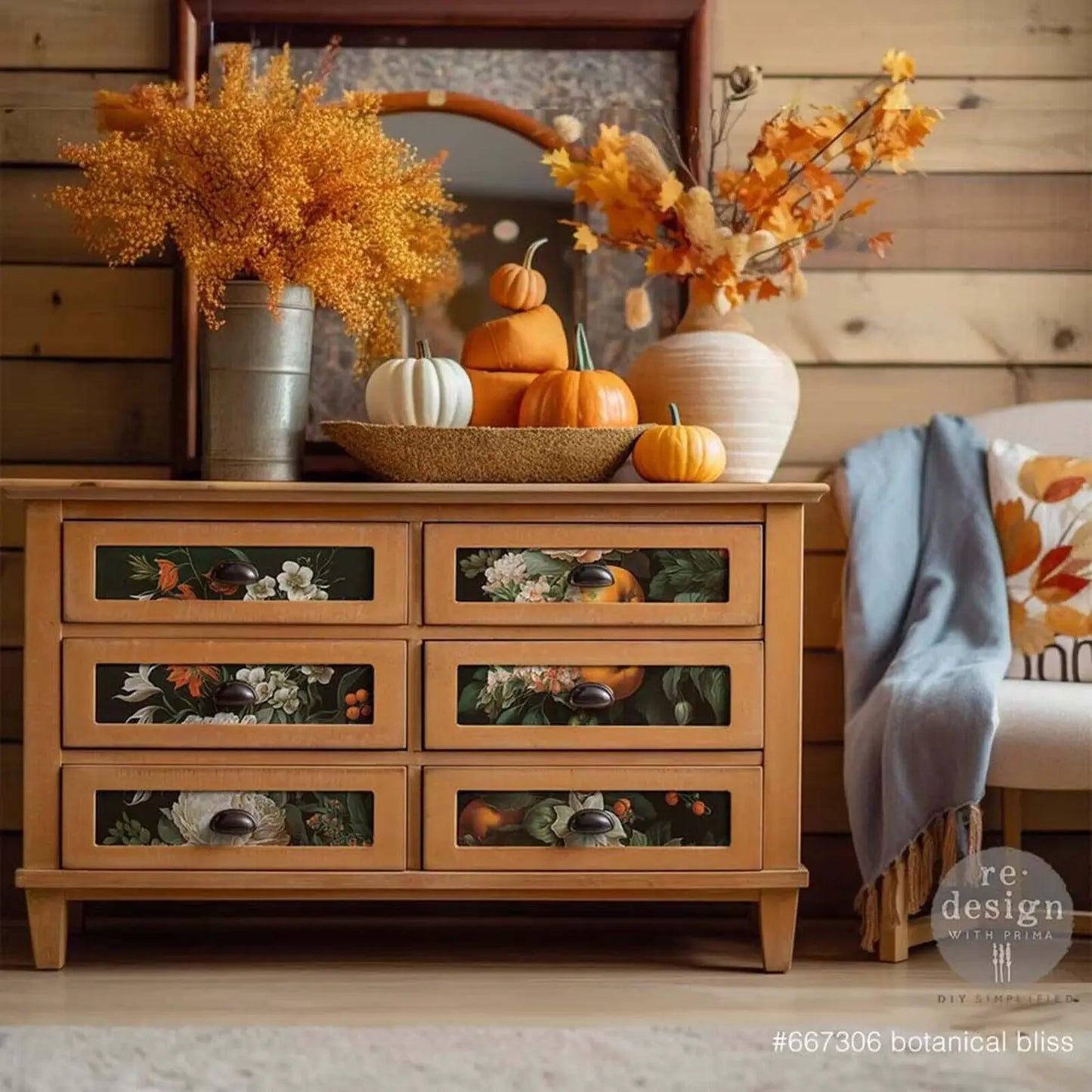 Botanical Bliss - A1 Decoupage Fiber