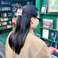 Hand-painted Bow Bookstack Claw Hair Clip | Eco-Friendly
