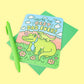 Best Dad Alligator Father's Day Greeting Card