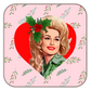 Holly Dolly Christmas Coaster
