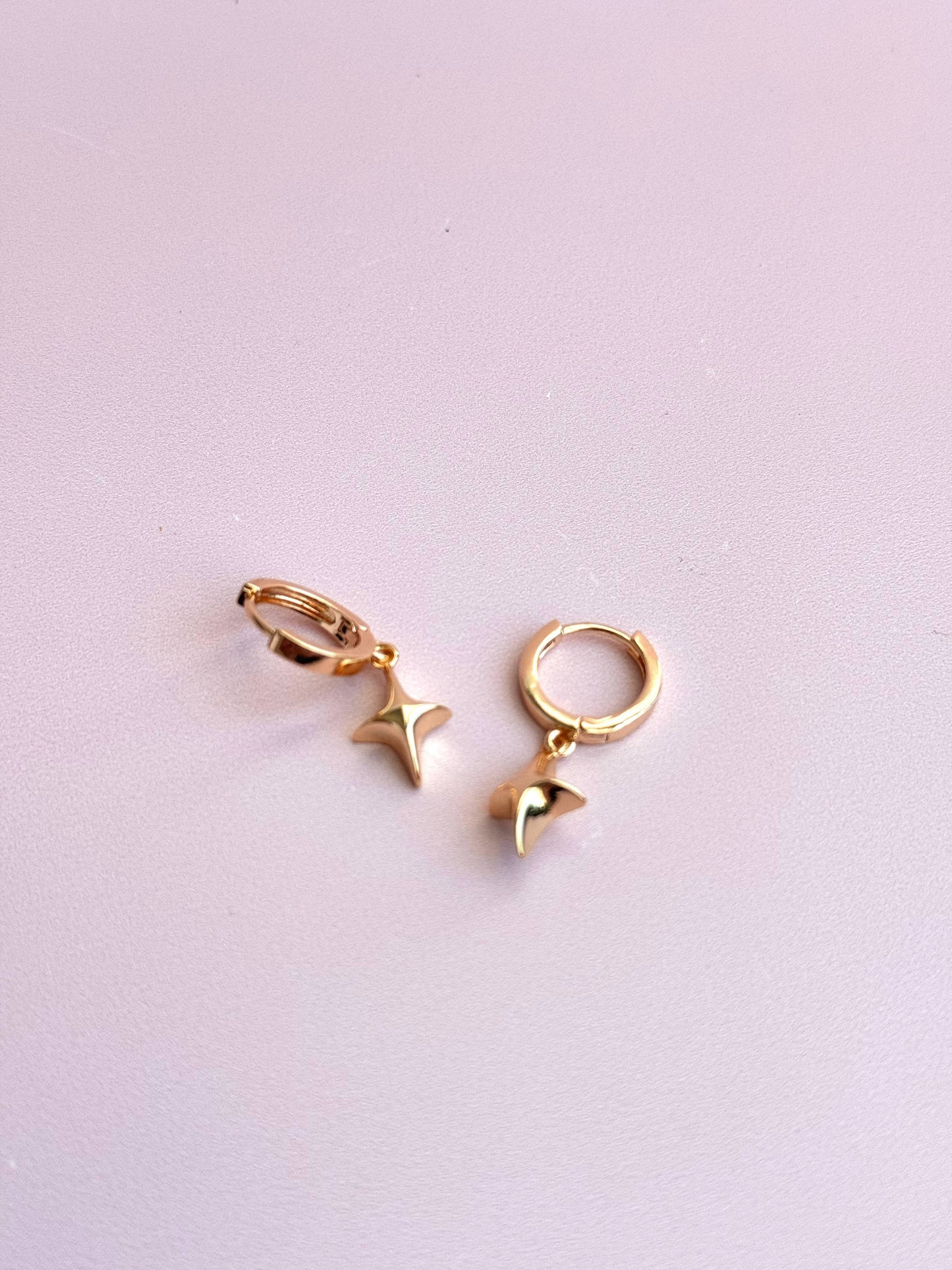 Selene Star Huggies Earrings