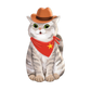 Western Cat Die-Cut Bookmark