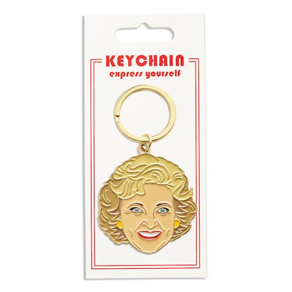 Betty White Keychain