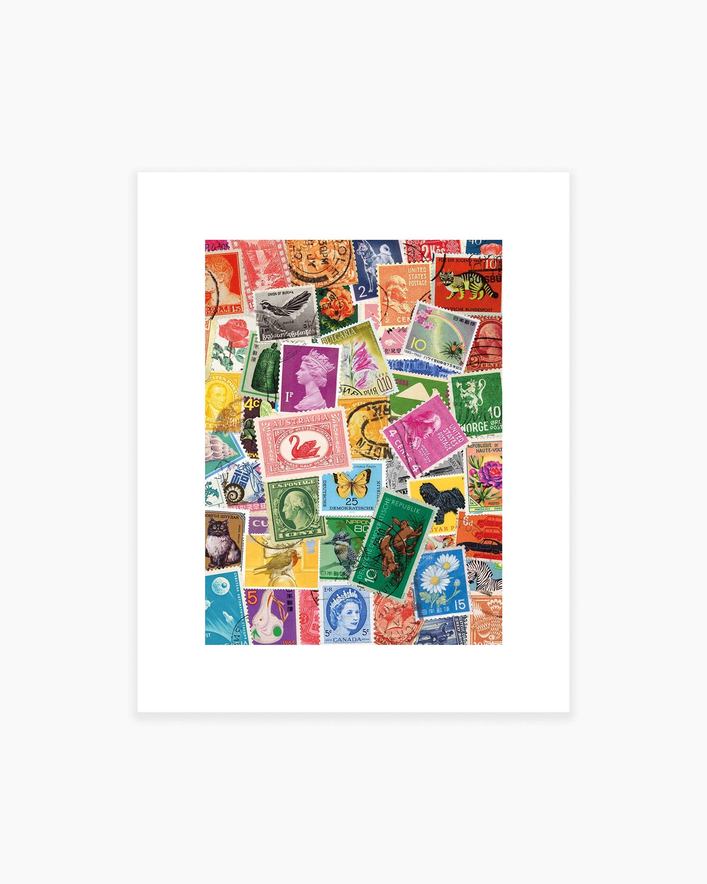 Stamp Collection Art Print