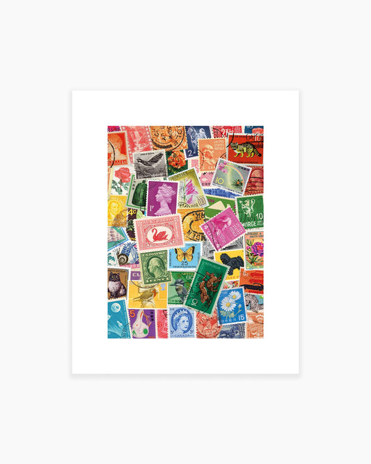 Stamp Collection Art Print