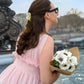Hand-painted Vintage Daisy Stem Claw Hair Clip | Eco-Friendly