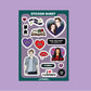 I Love Vampires Sticker Sheet