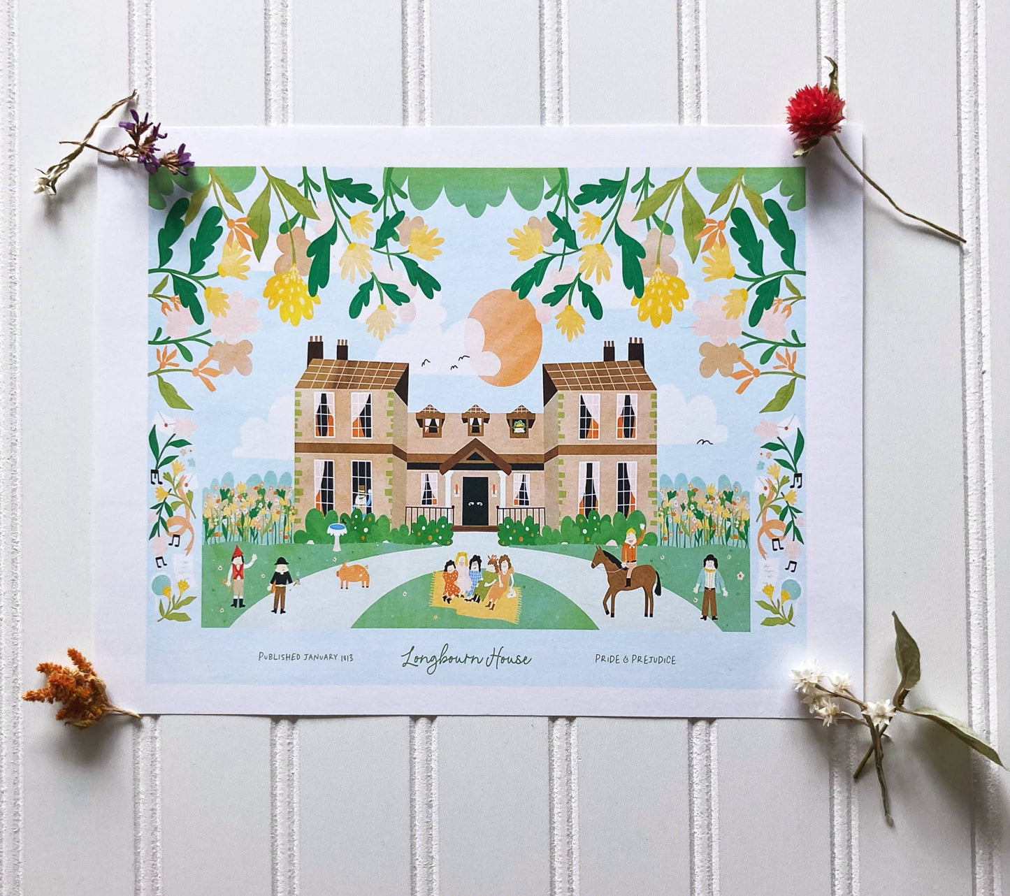 Pride & Prejudice Longbourn Bookish Prints
