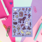 Goth Romance Dark Stationery Planner Sticker Sheet