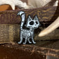 Skelekitty Enamel Pin