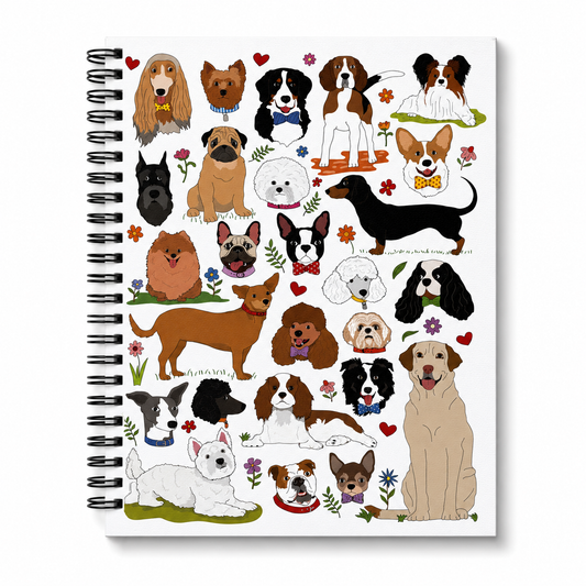 Puppy Dog Parade Spiral Notebook